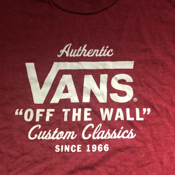 Vans Off The Wall Vintage Style Tee, Kids Size Large - Picture 2 of 3